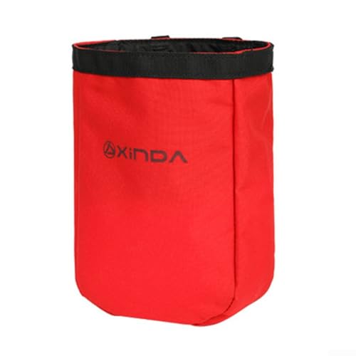 Kletter-Kreide-Tasche mit verstellbarem Hüftgurt und Design zur Werkzeugaufbewahrung (rot) von Springwillfly