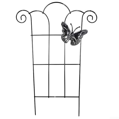Kletterpflanzenständer aus Metall, stilvolle Unterstützung für Reben und Blumen, dekoratives Garten-Rankgitter für gepflegtes Aussehen (C) von Springwillfly