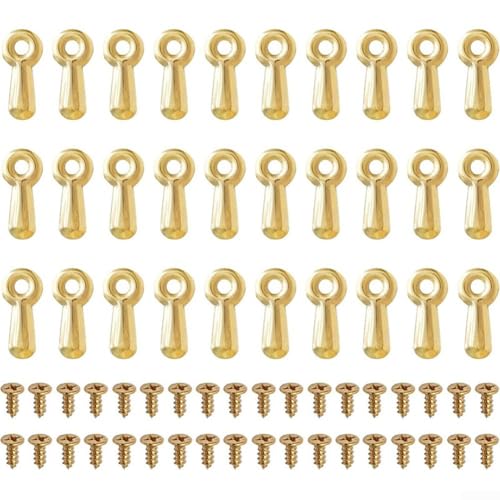 Komplettes Set mit 100 Bilderrahmen-Clips und Schrauben für einfache Installation (Gold) von Springwillfly