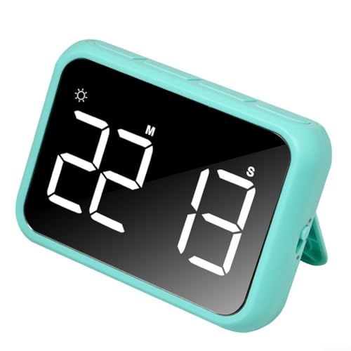 Küchen-Countdown-Timer mit Speicherrückruf, benutzerfreundliches Design und starker Magnet zur einfachen Befestigung an verschiedenen Oberflächen (grün) von Springwillfly