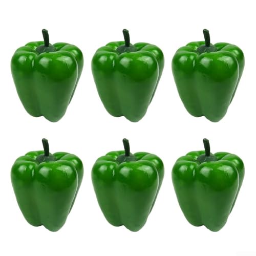 Künstliche Chilischoten, 6 Stück, realistische Dekoration für verschiedene Anlässe und Anlässe (3) von Springwillfly