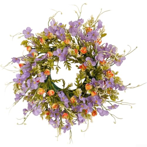 Künstlicher Lavendelblumenkranz für Haustür und Innenbereich, mit langlebigem Kunststoffmaterial Künstlicher Lavendelblumenkranz für Haustür und Innenbereich, mit langlebigem Kunststoffmaterial von Springwillfly