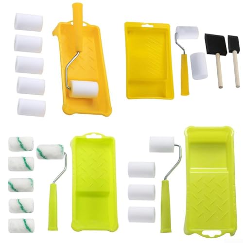 Leicht zu kontrollierendes Schaumstoff-Farbroller-Set mit kompaktem Design für kleine Ausbesserungsarbeiten (B) von Springwillfly