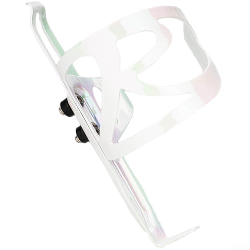 Leichter Flaschenhalter aus Aluminiumlegierung für Mountainbikes mit sicherer Montage und Metallkonstruktion (buntes Weiß) von Springwillfly