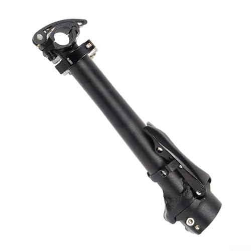 Leichtgewichtiger Aluminium-Klapprad-Lenkervorbau, perfekt für Elektrofahrrad-Enthusiasten (B Schwarz) von Springwillfly