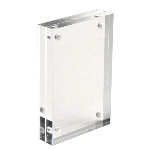 Magnetischer Acryl-Bilderrahmen, 8 + 8 mm Dicke, Vitrine 4 x 6 bis 14 Bilder à 8 x 21 cm, zum Aufbewahren von geschätzten Erinnerungen (5,5 x 8,2 cm) von Springwillfly
