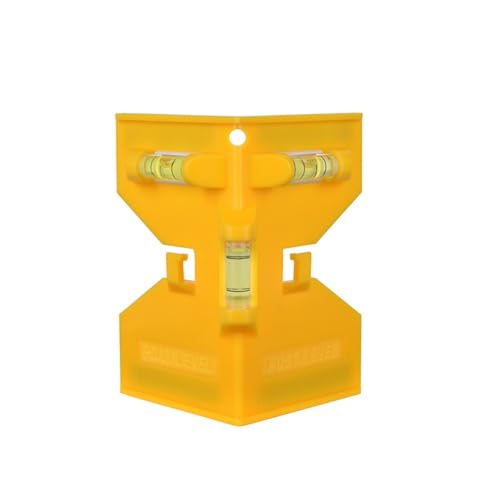 Magnetischer Füllstandsmesser mit 3 Blasenindikatoren für zuverlässige horizontale und vertikale Ausrichtung (Gelb) von Springwillfly