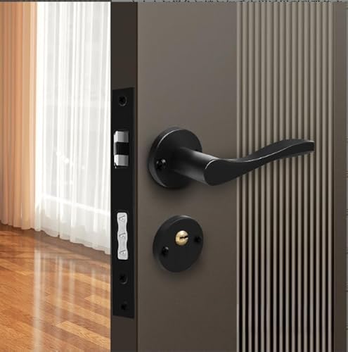 Magnetischer Türschlossgriff aus Eisen mit leichtgängigem geräuschlosem Riegeleinzug und Geräuschreduzierung für den Innenbereich für Schlafzimmertüren (B) von Springwillfly