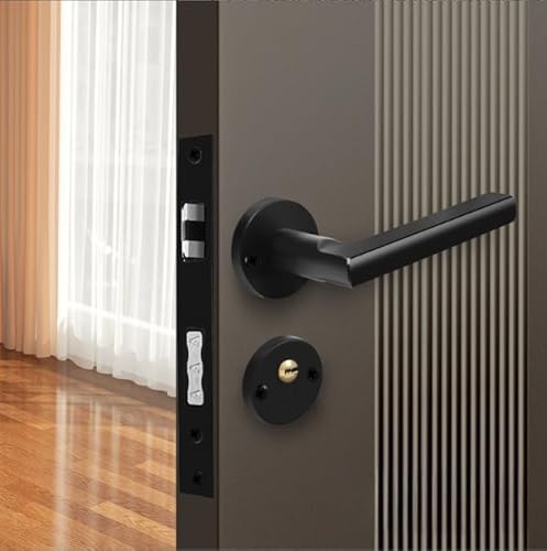 Magnetischer Türschlossgriff aus Eisen mit leichtgängigem geräuschlosem Riegeleinzug und Geräuschreduzierung für den Innenbereich für Schlafzimmertüren (D) von Springwillfly