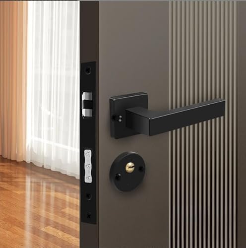 Magnetischer Türschlossgriff aus Eisen mit leichtgängigem geräuschlosem Riegeleinzug und Geräuschreduzierung für den Innenbereich für Schlafzimmertüren (F) von Springwillfly