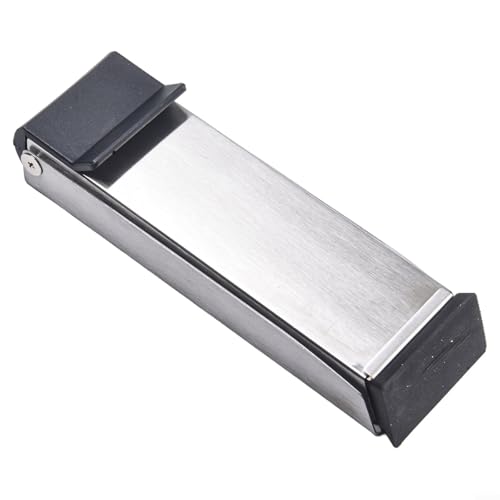 Magnetischer Türstopper mit sicherer Installation, keine Nägel, keine Schäden an Böden (Silber) von Springwillfly