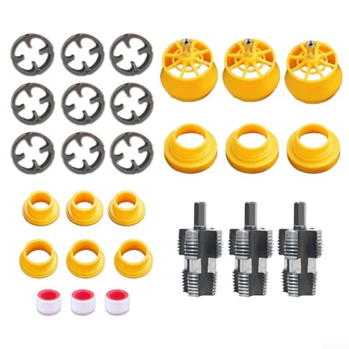 Mehrzweck-Einfädelwerkzeug-Set, 3 Sets für 4- und 6-Punkt-Rohre aus PVC für Sanitärprojekte von Springwillfly