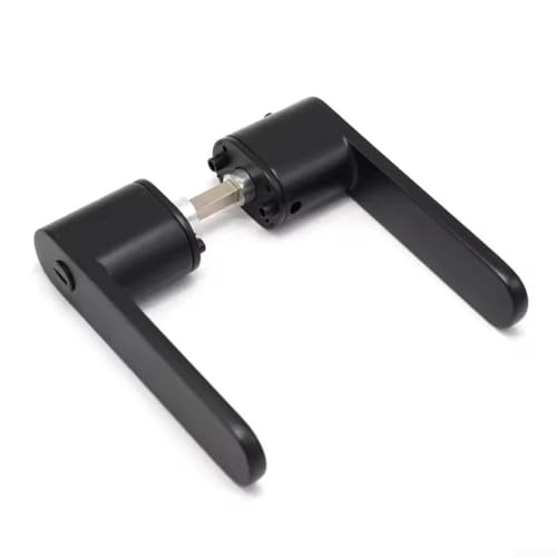 Minimalistisches Türschloss aus Zinklegierung mit Magnetfunktion, leiser Betrieb, für verschiedene Holztüren, passend für 35 bis 50 mm Dicke (schwarz) von Springwillfly