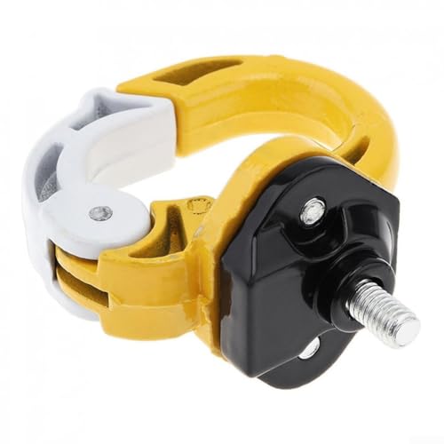 Motorrad Halterung Halter Aluminium Doppelbügel für Helm und Gepäck (gelb) von Springwillfly