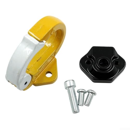 Motorrad- und Roller-Zubehörhaken für Modifikation und Lagerung, entworfen mit Aluminiumlegierung für sichere Frontmontage (gelb + weiß) von Springwillfly