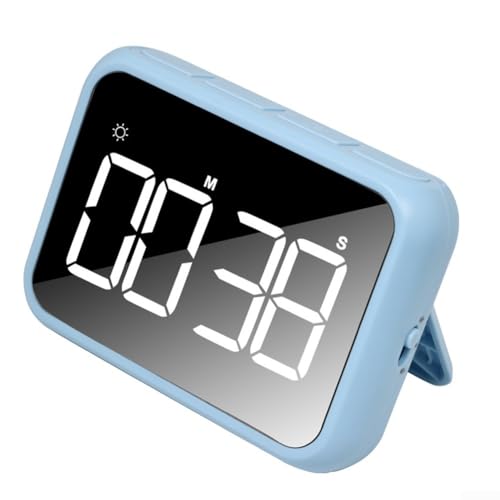 Multifunktions-LED-Elektronischer Timer mit Memory-Funktion und einstellbarer Helligkeit für verschiedene Bedürfnisse (Blau) von Springwillfly