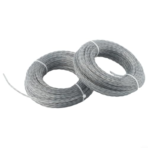 Nylon-Trimmerfaden für 2 0 mm 3 0 mm x 15 m entkernte Ersatzspule für elektrische Handmotorsensen und Rasentrimmer (15 m x 3,0 mm x 2 Stück) von Springwillfly