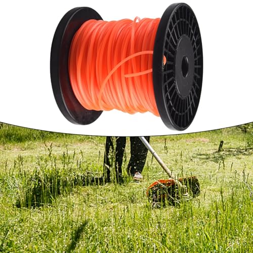 Nylon-Trimmerfaden für effiziente Gartenarbeit. Wählen Sie aus zwei Längen 30 oder 50 Meter (A) von Springwillfly