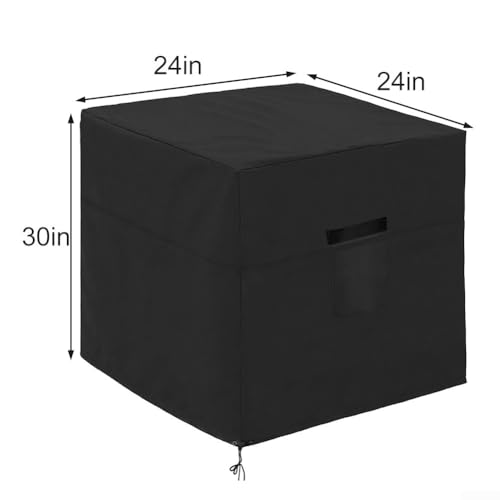 Outdoor-Klimaanlagen-Abdeckung, verstellbare Passform mit elastischen Saumkordeln und durchdachtem Belüftungsdesign zur Förderung der Luftzirkulation (61 x 61 x 76,2 cm) von Springwillfly