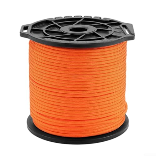 Outdoor Utility Strong & Flexible 100M Windproof Cord Perfectly Suited for Camping Needs (Orange) von Springwillfly