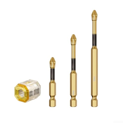 PH2 Kreuz-Schraubendreher-Bohrer mit Magnetisierungsfunktion für optimale Leistung (50 + 70 + 90 mm), 4 Stück von Springwillfly
