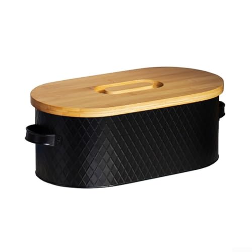 Platzsparende Brotbox mit Holzdeckel für einfachen Zugang zu Scheiben Platzsparende Brotbox mit Holzdeckel für einfachen Zugang zu Scheiben von Springwillfly