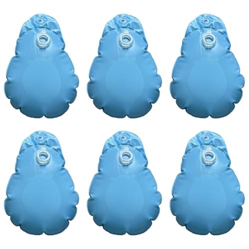 Poolabdeckung Gewichtssäcke mit Haken, 6 PVC-Taschen für Wintersicherheit (halbblau) von Springwillfly