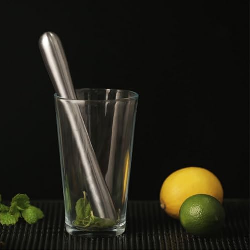 Professioneller Edelstahl-Stößel, perfektes Werkzeug zum Basteln von Cocktails zu Hause oder in der Bar (18,5 cm) von Springwillfly