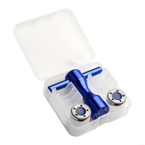 Putter Performance Optimization Tools Zwei Gewichte mit robustem Aluminiumschlüssel im Set (10 g blau) von Springwillfly