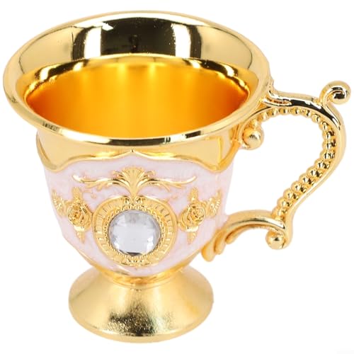 Raffinierter, handgefertigter Metallbecher zum Servieren von Getränken bei Versammlungen oder Feiern (goldene Hundert) von Springwillfly