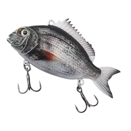 Realistische VIB 3D weiche Angelköder mit technischem Haken-Design für verbessertes Fangen (32g/9cm 4#) von Springwillfly