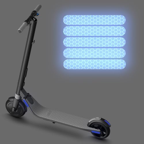 Reflektierende Aufkleber Set für Ninebot ES1 ES3 ES4 E22 E25 Roller für sicheres Fahren bei Nacht (blau) von Springwillfly