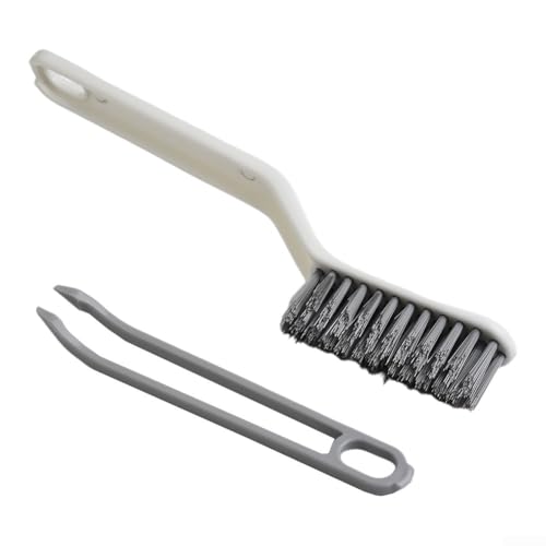 Reinigungswerkzeug 2 in 1 Bürste für Wand und Boden Fleckenentfernung mit Haarschneidefunktion (weiß) von Springwillfly