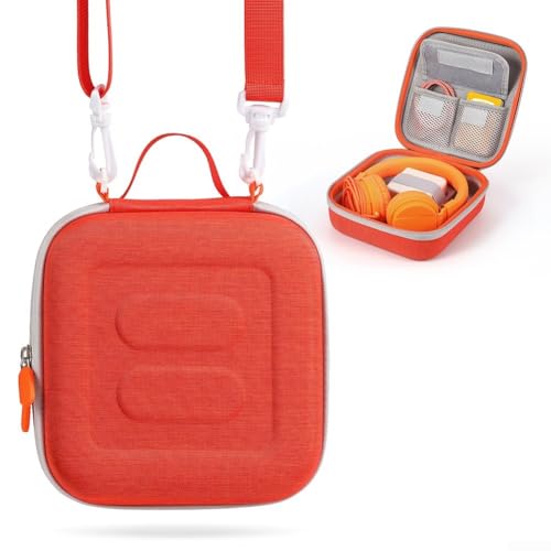 Reiseetui für Yoto Mini 2024, mit verstellbarem Gurt, EVA-Halterung für alle Ihre Audio-Bedürfnisse (orange) von Springwillfly
