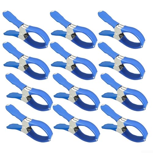 Robuste Edelstahl-Poolabdeckungs-Clips, unverzichtbar, um Poolabdeckungen an Ort und Stelle zu halten (blau12) von Springwillfly