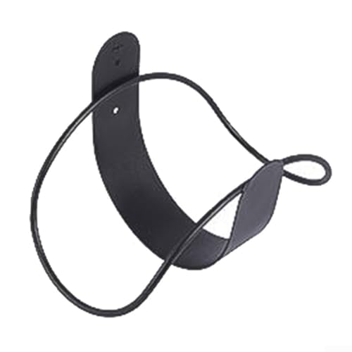 Robuste Schlauchaufbewahrung Wandhalterung aus Karbonstahl (schwarz) von Springwillfly