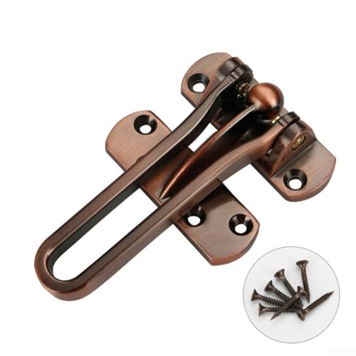 Robuste Schlosskette für Türen bietet zuverlässige Diebstahlsicherung (Rotbronze) von Springwillfly