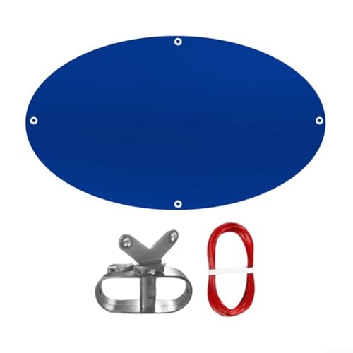Runde Poolabdeckung, kompatibel mit oberirdischen Pools 210D Oxford-Stoff für zuverlässigen Wintergebrauch (2,45 m × 2,45 m) von Springwillfly