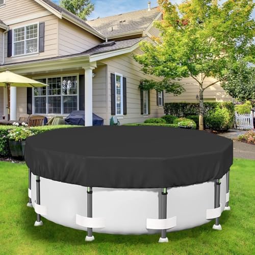 Runde Poolabdeckung für den oberirdischen Gebrauch, entworfen, um Blätter in diesem Winter zu verhindern (94 L x 94 W) von Springwillfly