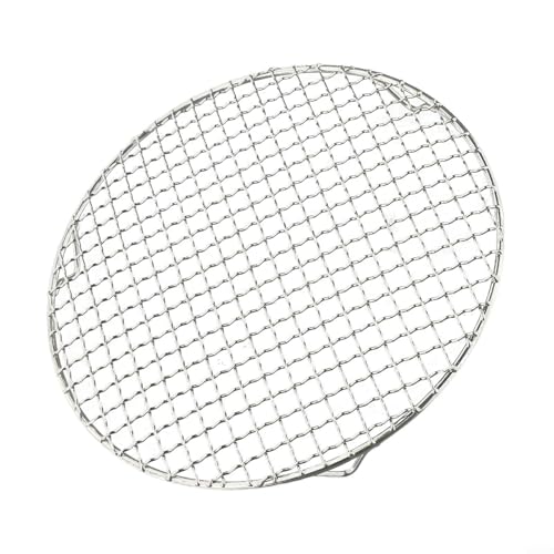 Runder Grillrost aus Edelstahl, 27 cm, perfekte Ergänzung für Ihren Holzkohle- oder Gasgrill im Freien (D27 cm) von Springwillfly