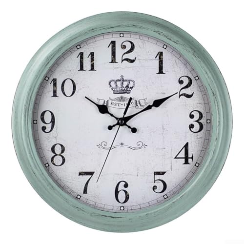 Rustikale Wanduhr mit leiser Funktion, batteriebetrieben, 33 cm, für Zuhause und Arbeitsplatz Rustikale Wanduhr mit leiser Funktion, batteriebetrieben, 33 cm, für Zuhause und Arbeitsplatz von Springwillfly