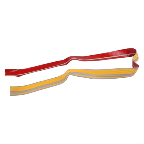 Rutschfester Treppenkantenschutz 2 m für sichere Stufen, PVC-Gummi mit gerilltem Design, perfekt für Zuhause und öffentliche Räume (gelb) von Springwillfly