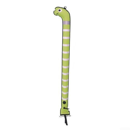 SMB Markierungsboje für Taucher, Nylon, 180 x 15 cm, in auffälliger Meeresaal-Form mit reflektierenden Streifen, Gelb SMB Markierungsboje für Taucher, Nylon, 180 x 15 cm, in auffälliger Meeresaal-Form mit reflektierenden Streifen, Gelb von Springwillfly