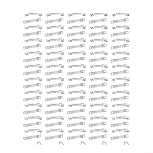 Sägezahn-Bilderaufhänger 50er Set mit Schrauben, entworfen für robuste Unterstützung verschiedener Rahmentypen (Silber) von Springwillfly