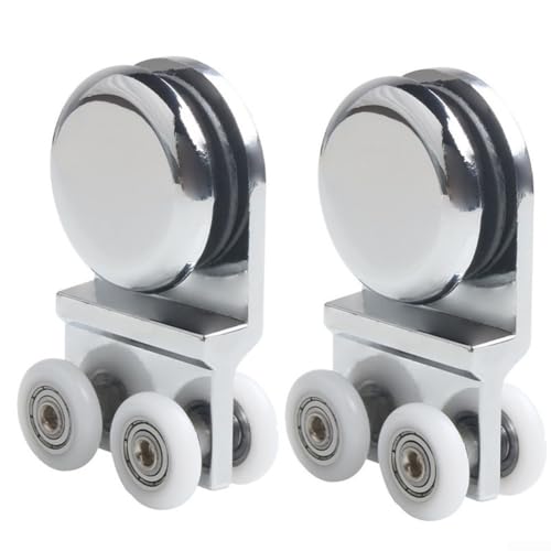 Schiebetür-Rollensystem für 6 10 mm Glas aus Aluminiumlegierung, leiser Betrieb (Zinklegierung) von Springwillfly