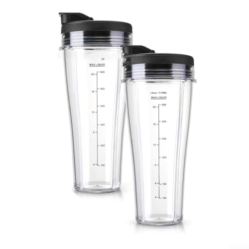 Schlankes Design Ersatz-Mixerbecher (2 Stück) mit einer großzügigen Kapazität von 680 ml für die Verwendung mit beliebten Modellen von Springwillfly