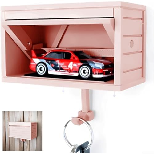 Schlüsselaufbewahrungslösung mit zu öffnender Tür für Auto für Modelle in Garage oder Eingangsbereich (schwarz) von Springwillfly