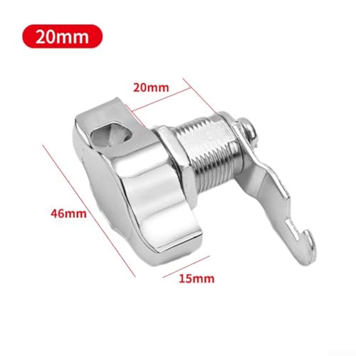 Schranktür-Vorhängeschloss für Möbel aus Zinklegierung mit schlüssellosem mechanischem Verriegelungssystem, geeignet für Schränke, Schubladen und Briefkästen (20 mm) von Springwillfly