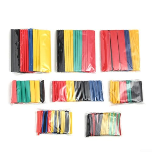Schrumpfschlauch-Set, 328 Stück, Polyolefin 2, 1, Schrumpfverhältnis für Drahtschutz, elektrische Isolierung, Kabelhülse und Spleißanwendungen Schrumpfschlauch-Set, 328 Stück, Polyolefin 2, 1, Schrumpfverhältnis für Drahtschutz, elektrische Isolierung, Kabelhülse und Spleißanwendungen von Springwillfly