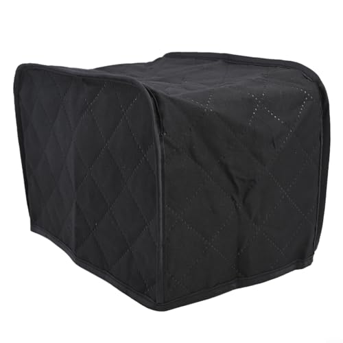 Schützende gesteppte Toaster-Abdeckung für 2 4 Scheiben, pflegeleichtes Material (schwarz, S) von Springwillfly